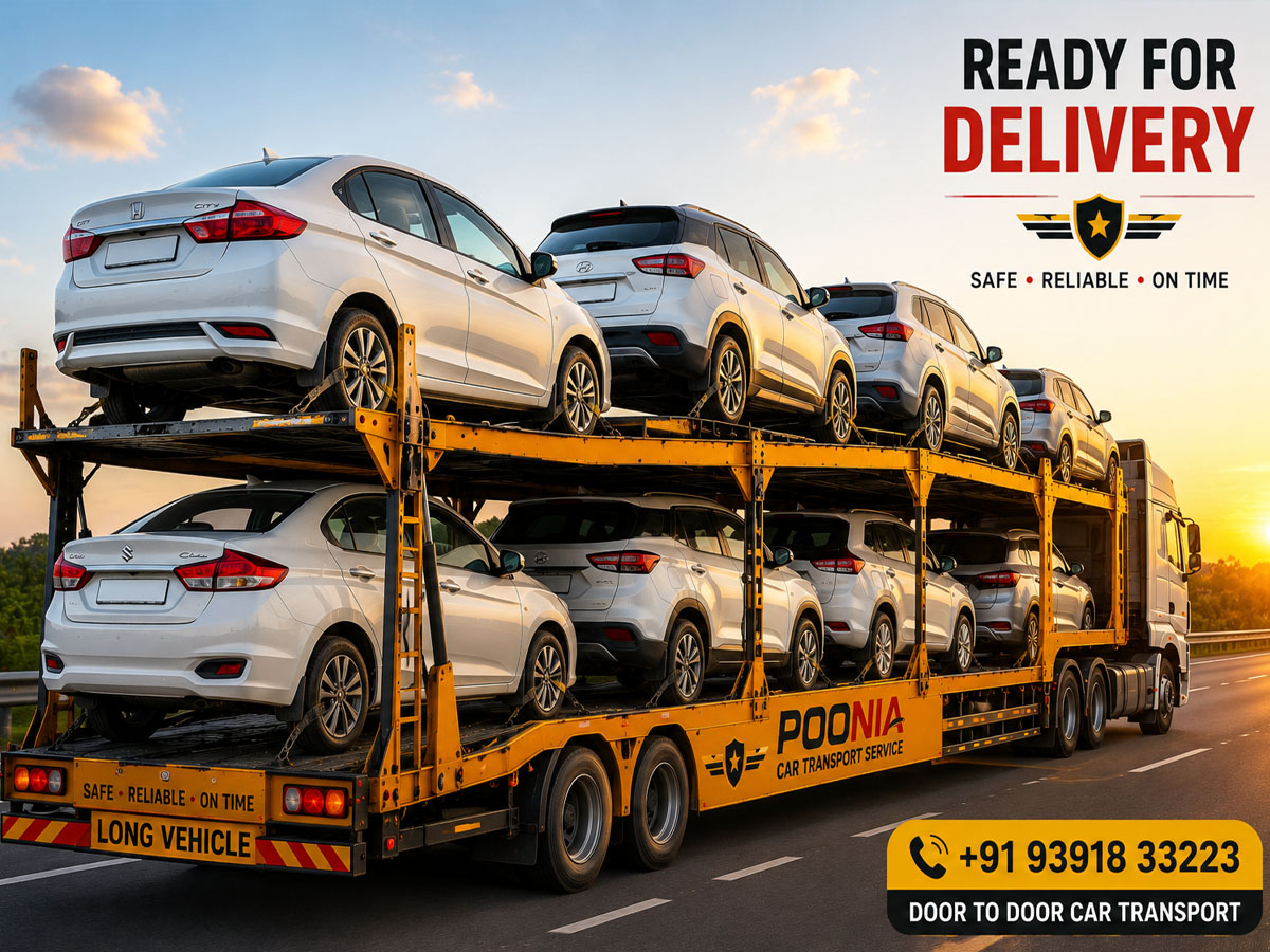 Car carrier ready for delivery